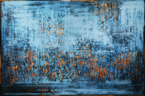 WILD BLUE SEA di Inez Froehlich, Pittura in vendita su Singulart