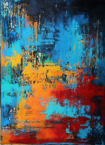 FLOWER MEADOW di Inez Froehlich, Pittura in vendita su Singulart