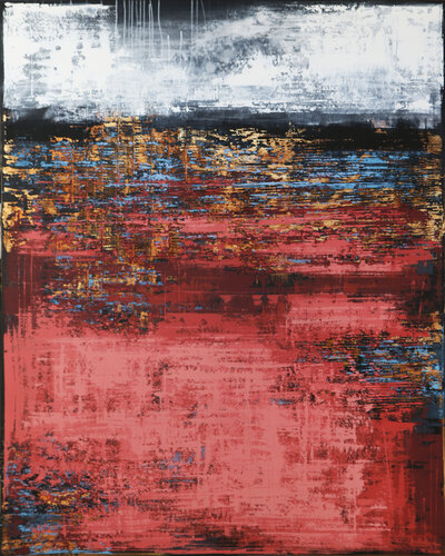 DYNAMICS OF OPPOSITES di Inez Froehlich, Pittura in vendita su Singulart