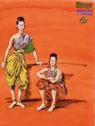 "The King and I" Academy Award Costume Design Musical Film Rodgers & Hammerstein par Irene Sharaff, Œuvre sur papier en vente sur Singulart