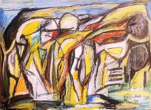 Playground at the seaside de Wolfgang Stocker, Pintura a la venta en Singulart