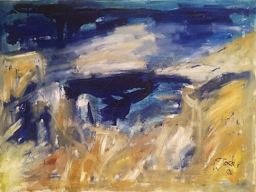 stormy coast by Wolfgang Stocker, Painting for Sale on Singulart