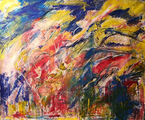 spring landscape von Wolfgang Stocker, Malerei kaufen auf Singulart