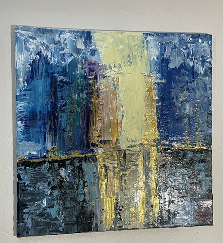 The Blue Side of Gold by jose luis modol, Painting for Sale on Singulart