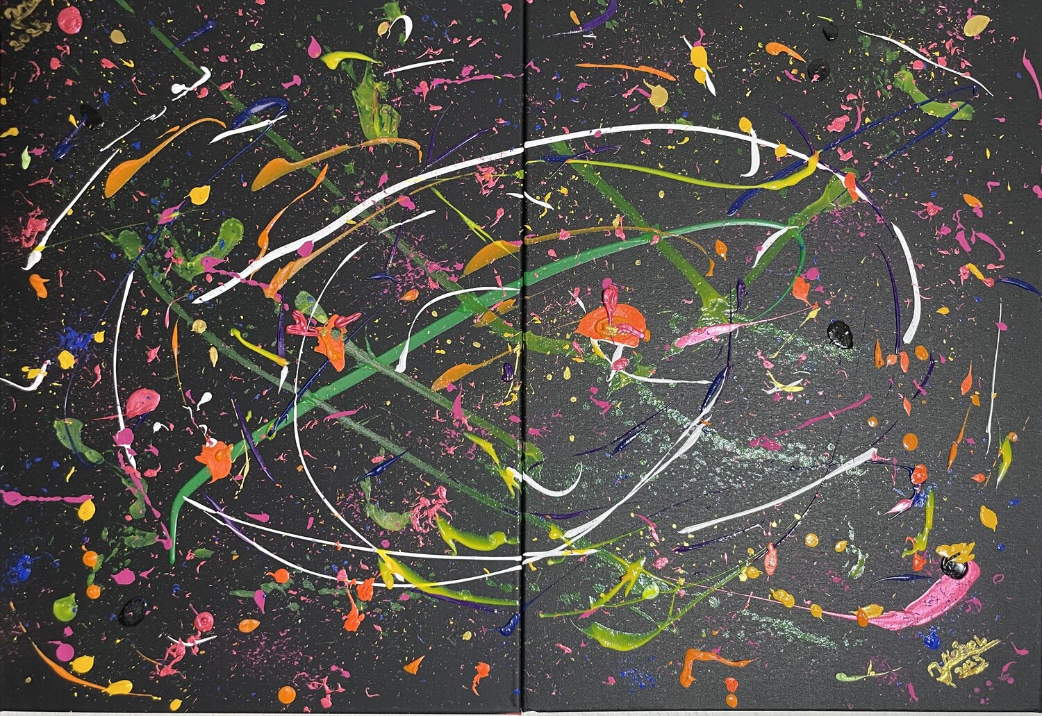 ✨ Nocturne Chromatique I & II —   (70 × 50 cm chacun) jose luis modol Originalgemälde zu verkaufen