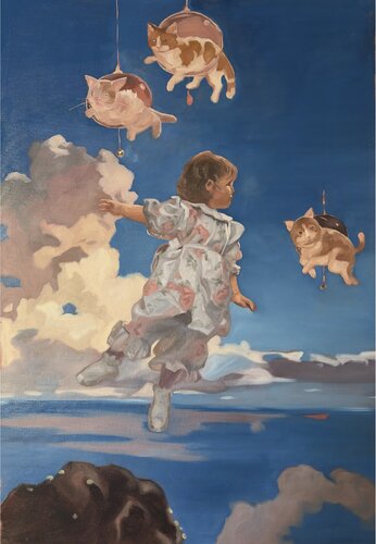 Ainsi naissent les chats par Frédéric Rollin, Peinture en vente sur Singulart