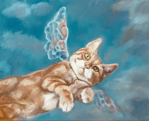 M'aimeras-tu encore si j'ai des ailes ? von Frédéric Rollin, Malerei kaufen auf Singulart