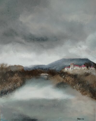 Origini (Ivrea) – Origins (Ancestral Landscape) by Manuela Talarico, Painting for Sale on Singulart