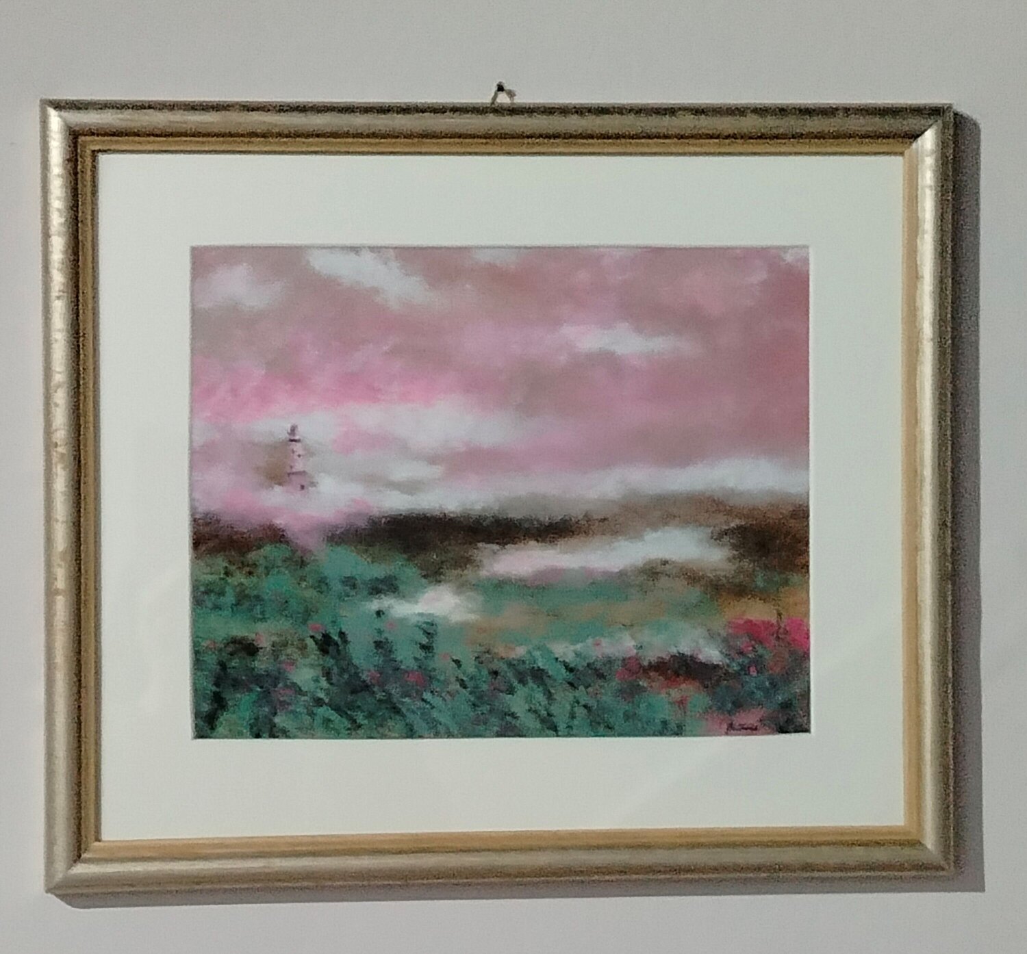 Il Faro Rosa Manuela Talarico Origineel schilderij te koop