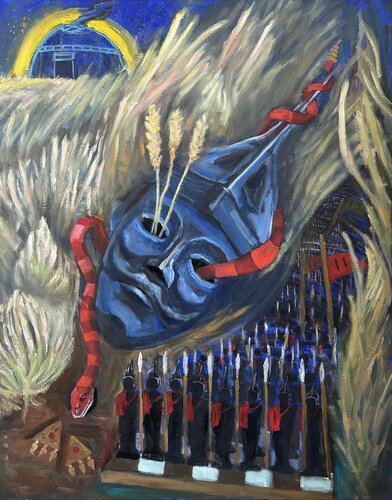 “The Decline Of The Kipchak State” von Bagzhan Alikhanov, Malerei kaufen auf Singulart