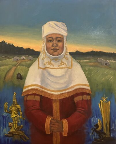 "Mother" von Bagzhan Alikhanov, Malerei kaufen auf Singulart