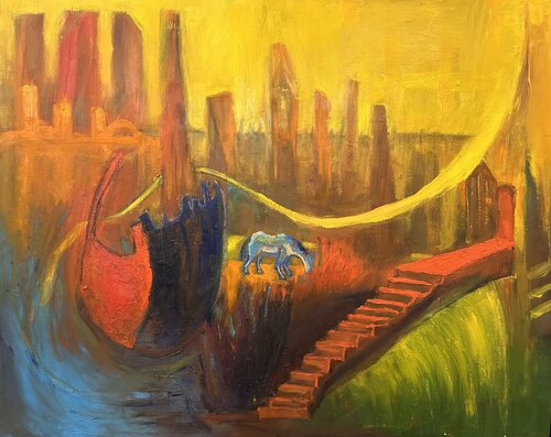 "Astana"#1 von Bagzhan Alikhanov, Malerei kaufen auf Singulart