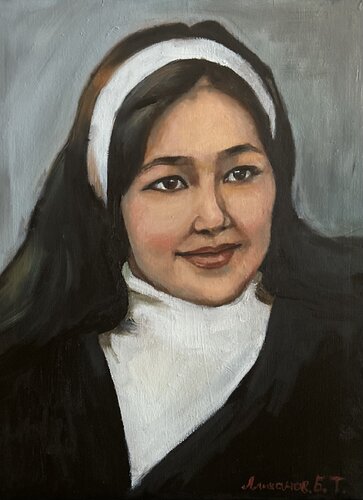 “Gulnar (Commissioned)” von Bagzhan Alikhanov, Malerei kaufen auf Singulart