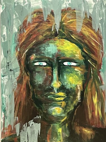 Faces no.7 von Anja Küttel, Malerei kaufen auf Singulart