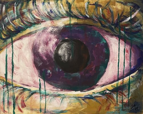 Auge von Anja Küttel, Malerei kaufen auf Singulart