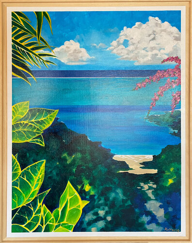 ❤️ Raiatea ❤️ van Franck Kottewicz, Schilderij te koop op Singulart