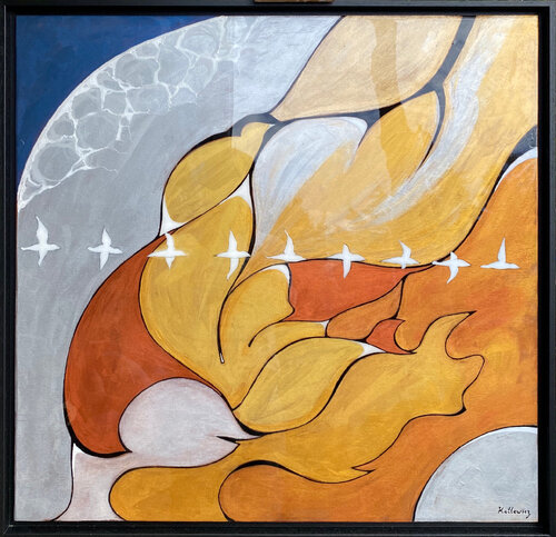 SURVOL DU BAND D’ARGUIN by Franck Kottewicz, Painting for Sale on Singulart