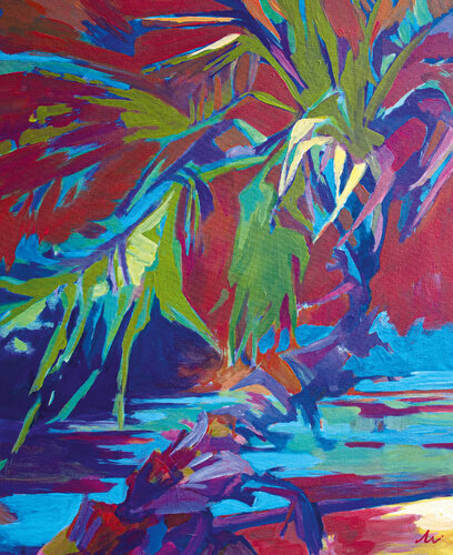 Stormy Malta van Michaela Schmid, Schilderij te koop op Singulart