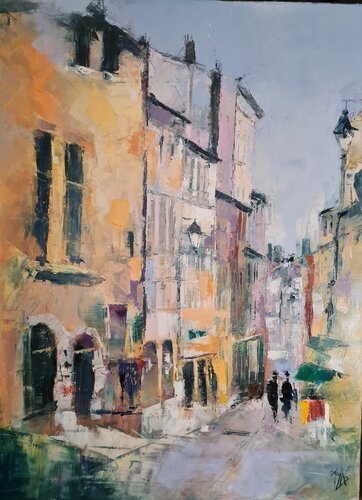 En pente rousse by Clarisse Daurat, Painting for Sale on Singulart