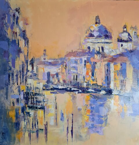 Stasera sulla laguna von Clarisse Daurat, Malerei kaufen auf Singulart