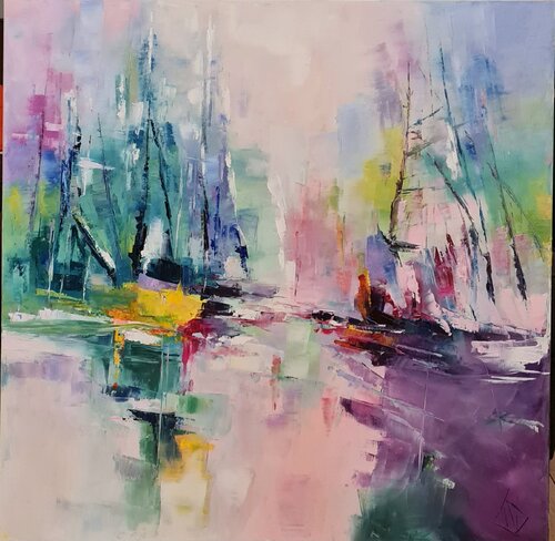 L'heure des solitudes by Clarisse Daurat, Painting for Sale on Singulart
