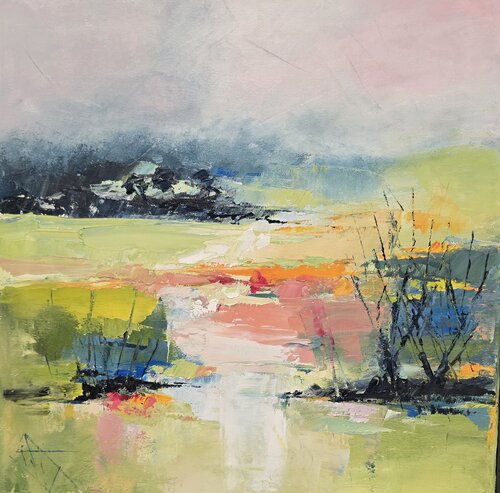Paysage rêvé de Clarisse Daurat, Pintura a la venta en Singulart