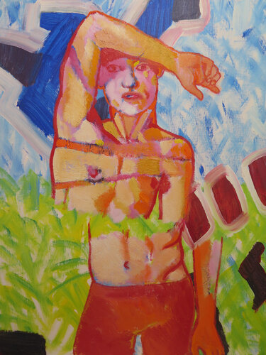 INCONGRUOUS XVII par Adalberto Miguez, Peinture en vente sur Singulart