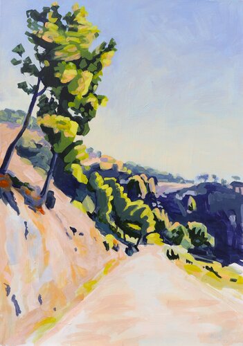 Landschaft mit Straße bei Nerja von Hedwig Oeldig, Malerei kaufen auf Singulart