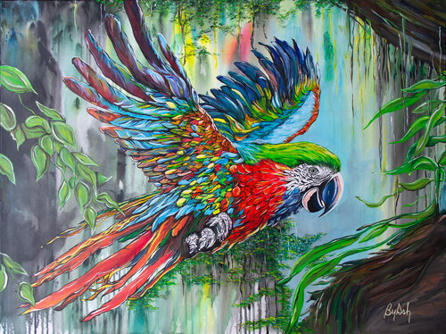 Libre de voler de ses propres ailes by ByAsh, Painting for Sale on Singulart