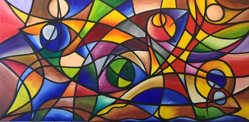 Colorful of life by SAM AYAD, Painting for Sale on Singulart