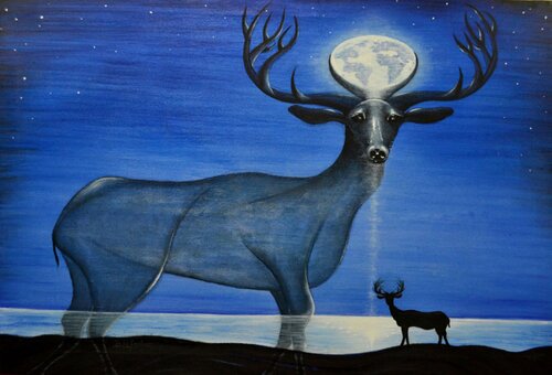 Blue dream by SAM AYAD, Painting for Sale on Singulart