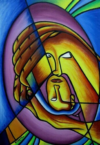 In hand`s God van SAM AYAD, Schilderij te koop op Singulart