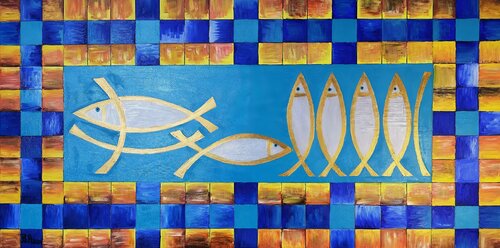 God is love by SAM AYAD, Painting for Sale on Singulart