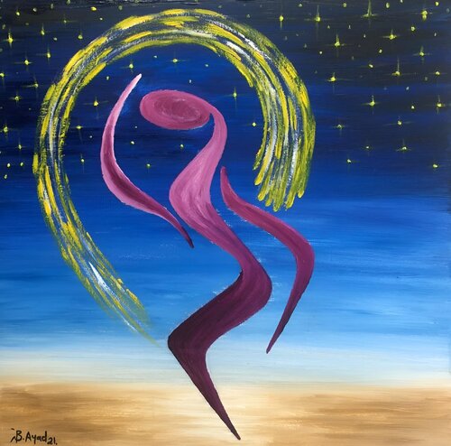 Dancing with the starts von SAM AYAD, Malerei kaufen auf Singulart