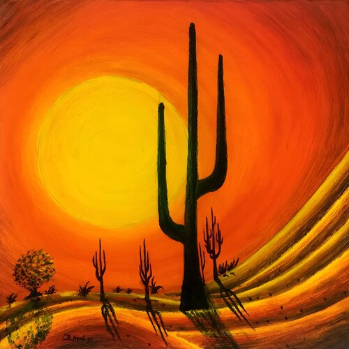 Mountains 2 van SAM AYAD, Schilderij te koop op Singulart