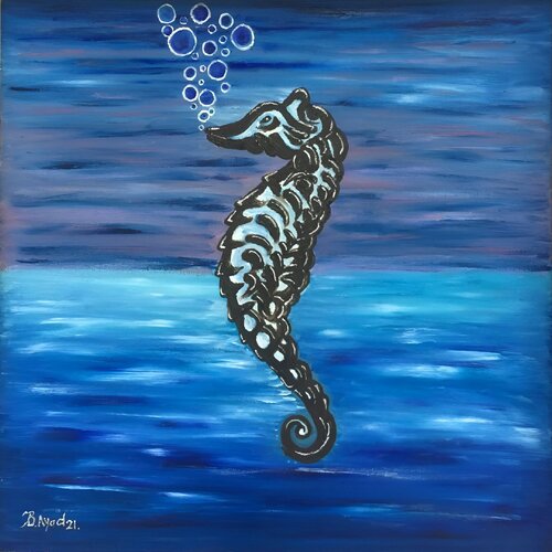 Sea horse di SAM AYAD, Pittura in vendita su Singulart
