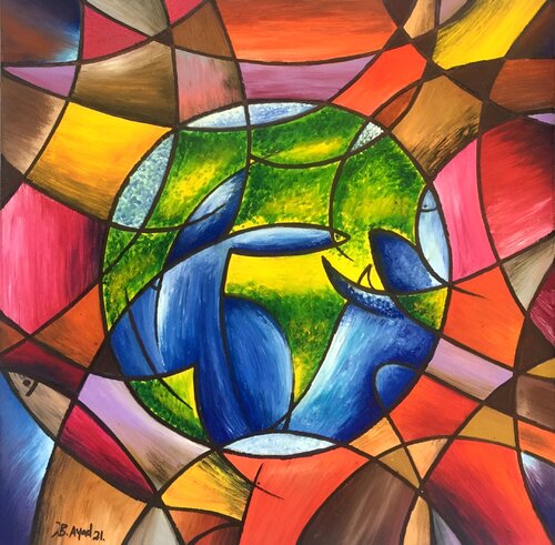 Earth breath von SAM AYAD, Malerei kaufen auf Singulart