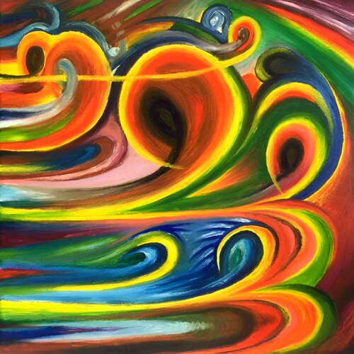 Colorful life 2 van SAM AYAD, Schilderij te koop op Singulart