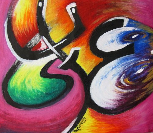 Colors scratch by SAM AYAD, Painting for Sale on Singulart