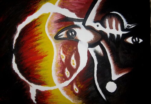 Bird vision di SAM AYAD, Pittura in vendita su Singulart