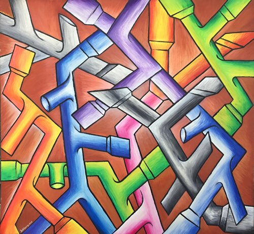 People by SAM AYAD, Painting for Sale on Singulart