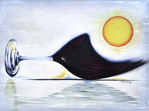 The sun coming from darkness point von SAM AYAD, Malerei kaufen auf Singulart