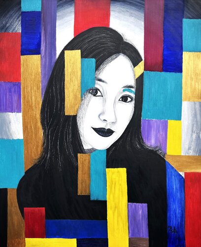 Taiwan face by SAM AYAD, Painting for Sale on Singulart