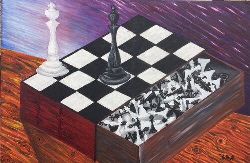 Chess BOX by SAM AYAD, Painting for Sale on Singulart