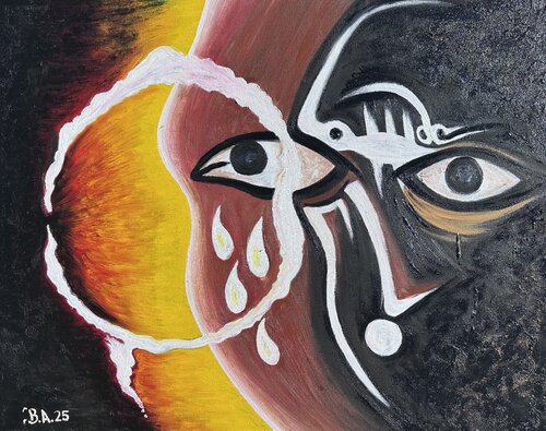 Eye bird human by SAM AYAD, Painting for Sale on Singulart
