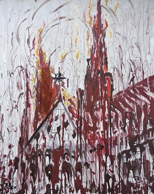 Cathedral notordam burn 2019 SAM AYAD