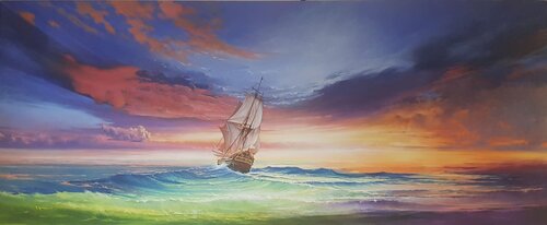 Morgenröte by Andreas Hornbogen, 회화 for Sale on Singulart