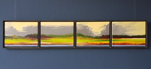 Das Goldene Tal par Andreas Hornbogen, Peinture en vente sur Singulart