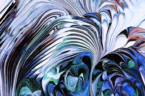 Bird Song / Gallery Acrylic Display van Chromat Arcanov, Afdruk te koop op Singulart