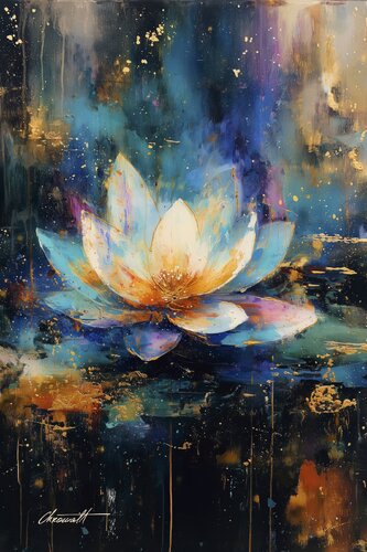 Ethereal Lotus / Gallery Acrylic Display by Chromat Arcanov, Print for Sale on Singulart